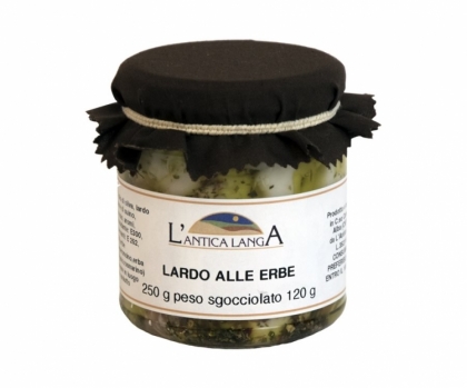 Pork lard with aromas.